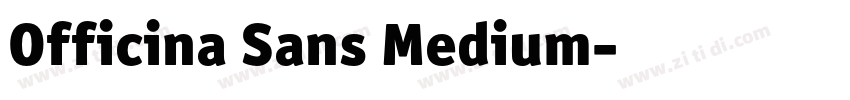 Officina Sans Medium字体转换